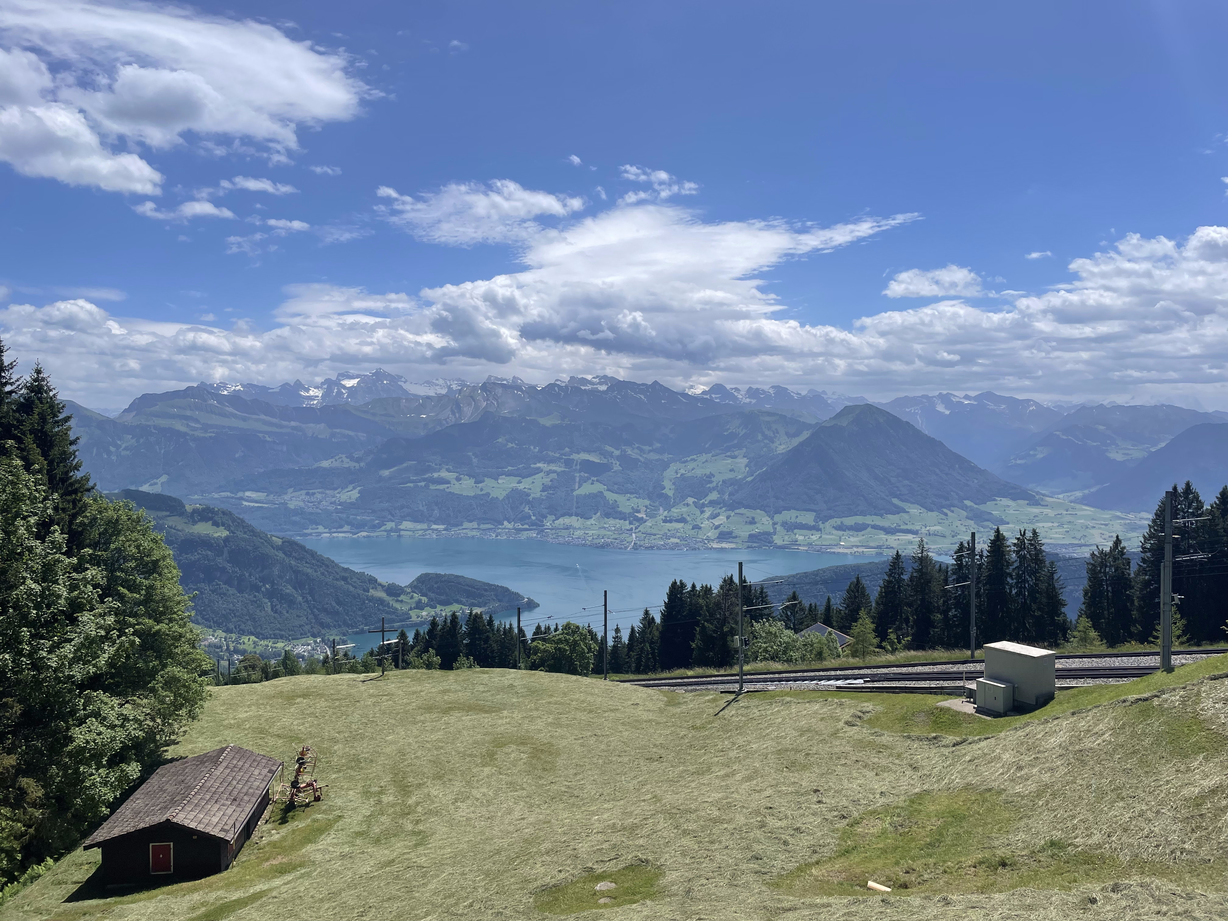 Vista desde el Rigi hacia el Lago de Lucerna